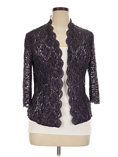 Pre-owned Alex Evenings Blazer Jacket In Purple