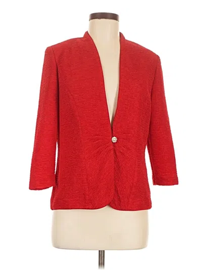 Pre-owned Alex Evenings Blazer Jacket In Red
