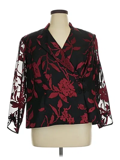 Pre-owned Alex Evenings Blazer Jacket In Red