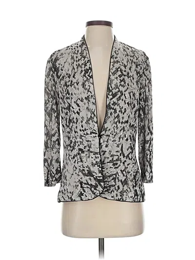 Pre-owned Alex Evenings Blazer Jacket In Silver