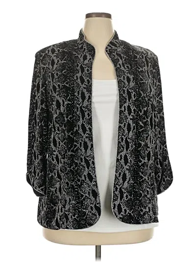 Pre-owned Alex Evenings Blazer Jacket In Silver