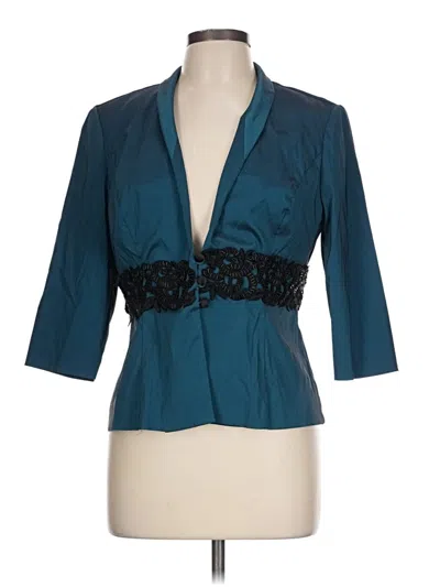 Pre-owned Alex Evenings Blazer Jacket In Teal