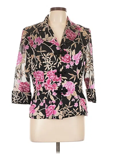 Pre-owned Alex Evenings Cardigan Sweater In Black