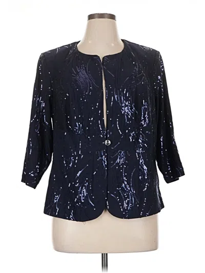 Pre-owned Alex Evenings Cardigan Sweater In Blue
