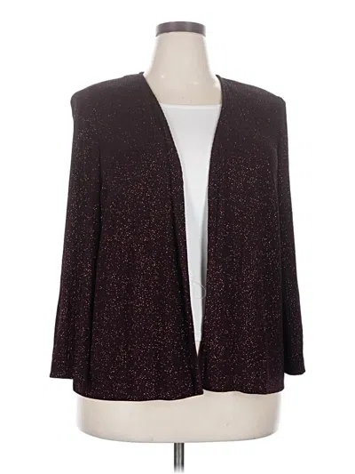 Pre-owned Alex Evenings Cardigan Sweater In Brown