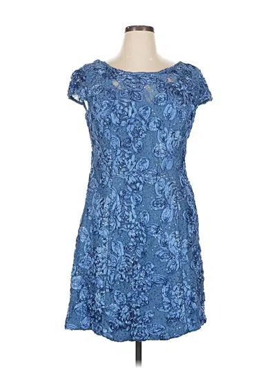 Pre-owned Alex Evenings Casual Dress In Blue