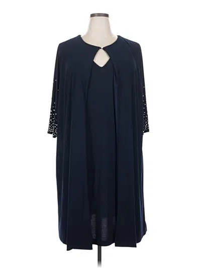 Pre-owned Alex Evenings Casual Dress In Blue