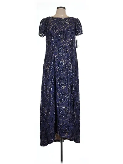Alex Evenings Casual Dress In Blue