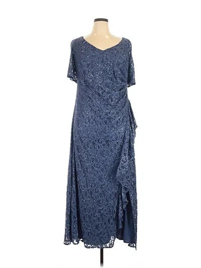 Pre-owned Alex Evenings Casual Dress In Blue