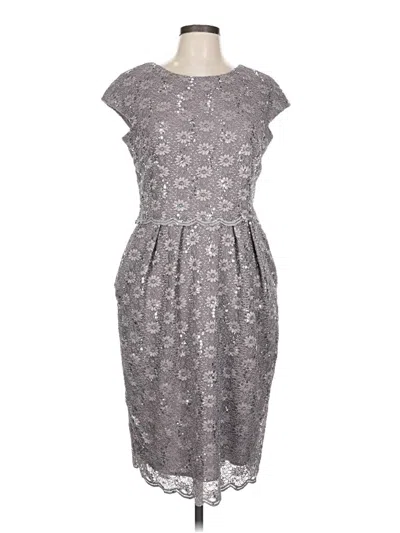 Pre-owned Alex Evenings Casual Dress In Gray