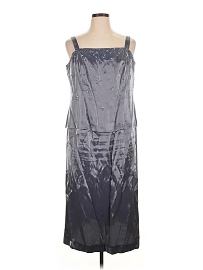 Pre-owned Alex Evenings Casual Dress In Gray