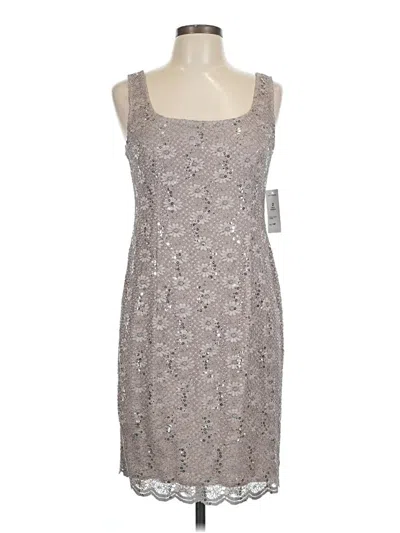 Pre-owned Alex Evenings Casual Dress In Gray