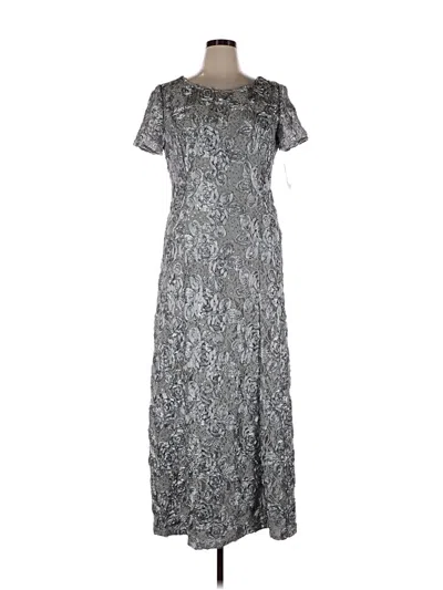 Pre-owned Alex Evenings Casual Dress In Gray