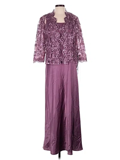 Pre-owned Alex Evenings Casual Dress In Purple