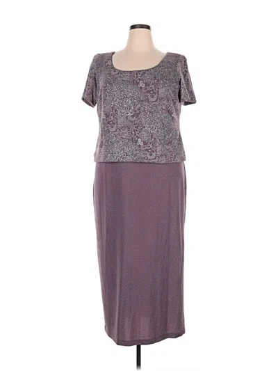 Pre-owned Alex Evenings Casual Dress In Purple