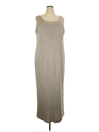 Pre-owned Alex Evenings Casual Dress In Tan