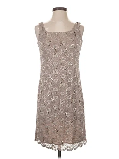 Pre-owned Alex Evenings Casual Dress In Tan