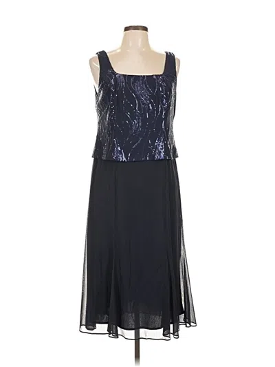 Pre-owned Alex Evenings Cocktail Dress In Black