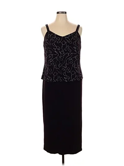 Pre-owned Alex Evenings Cocktail Dress In Black
