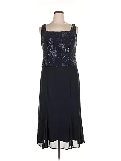 Pre-owned Alex Evenings Cocktail Dress In Black