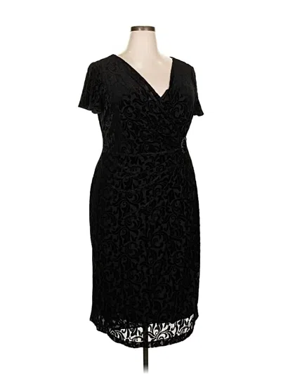 Pre-owned Alex Evenings Cocktail Dress In Black