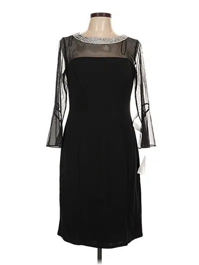 Pre-owned Alex Evenings Cocktail Dress In Black