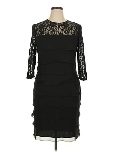 Pre-owned Alex Evenings Cocktail Dress In Black
