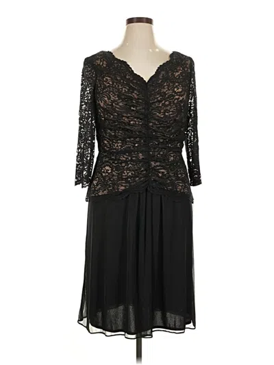 Pre-owned Alex Evenings Cocktail Dress In Black