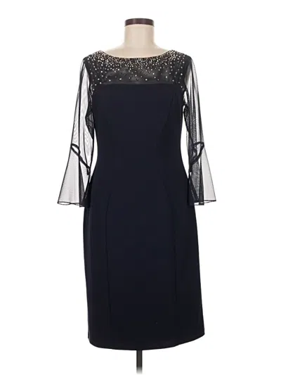 Pre-owned Alex Evenings Cocktail Dress In Black