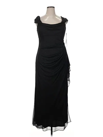 Pre-owned Alex Evenings Cocktail Dress In Black