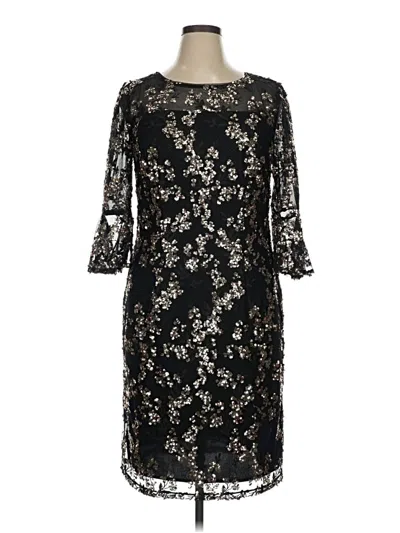 Pre-owned Alex Evenings Cocktail Dress In Black