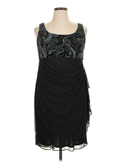 Pre-owned Alex Evenings Cocktail Dress In Black
