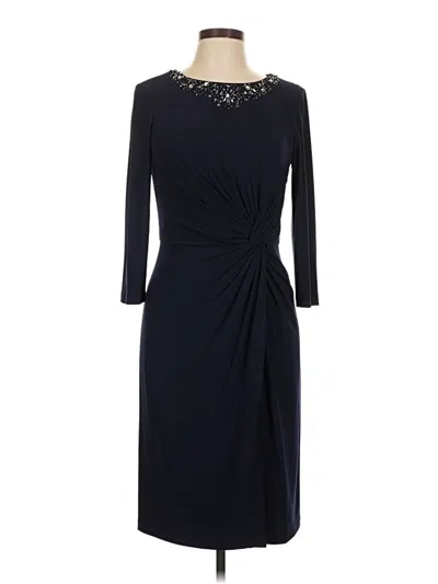 Pre-owned Alex Evenings Cocktail Dress In Black