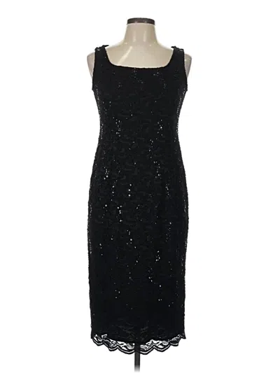 Pre-owned Alex Evenings Cocktail Dress In Black