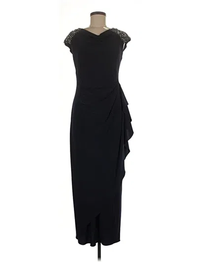Pre-owned Alex Evenings Cocktail Dress In Black