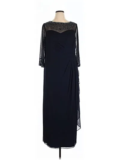 Pre-owned Alex Evenings Cocktail Dress In Black