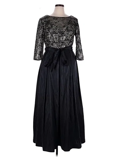 Pre-owned Alex Evenings Cocktail Dress In Black