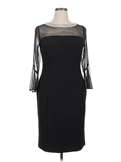 Pre-owned Alex Evenings Cocktail Dress In Black