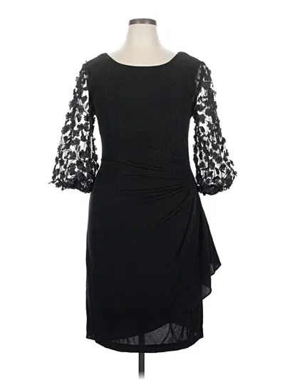 Pre-owned Alex Evenings Cocktail Dress In Black