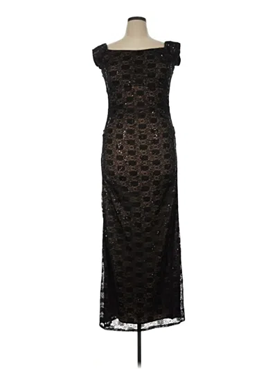 Pre-owned Alex Evenings Cocktail Dress In Black