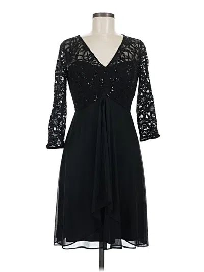 Pre-owned Alex Evenings Cocktail Dress In Black