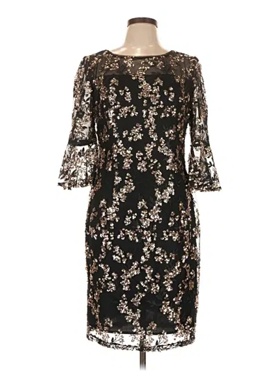 Pre-owned Alex Evenings Cocktail Dress In Black