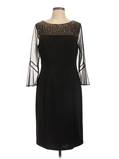 Pre-owned Alex Evenings Cocktail Dress In Black