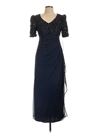 Pre-owned Alex Evenings Cocktail Dress In Black