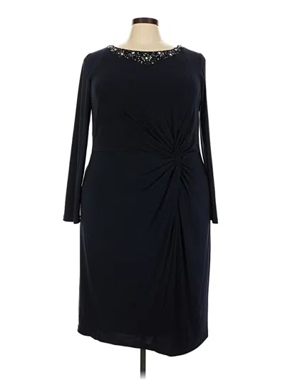 Pre-owned Alex Evenings Cocktail Dress In Black
