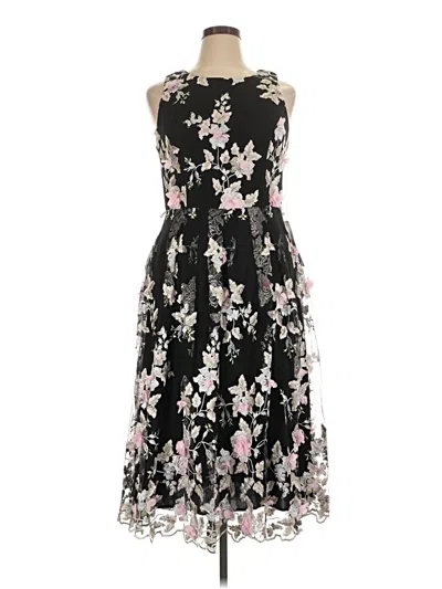 Pre-owned Alex Evenings Cocktail Dress In Black