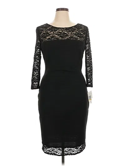 Pre-owned Alex Evenings Cocktail Dress In Black