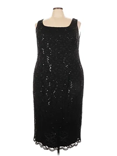 Pre-owned Alex Evenings Cocktail Dress In Black