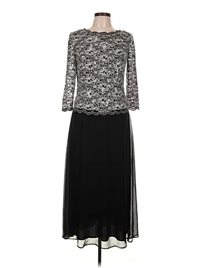 Pre-owned Alex Evenings Cocktail Dress In Black