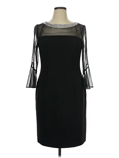 Pre-owned Alex Evenings Cocktail Dress In Black